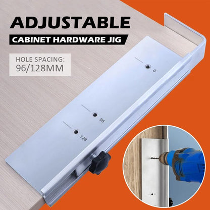 Adjustable Cabinet Hardware Jig Drilling Positioner