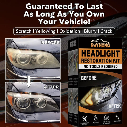 Car Headlight Lens Restoration Kit