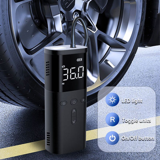 ✈️Portable Wireless Car Tire Inflator Air Compressor - Practical Gift